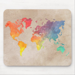 Mouse pad world map #map