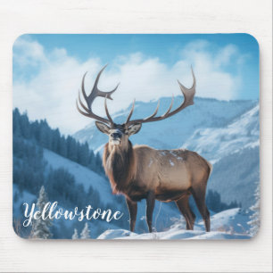 Mouse Pad-Yellowstone Elk Mouse Mat
