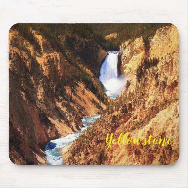 Mouse Pad-Yellowstone Falls Mouse Mat (Front)