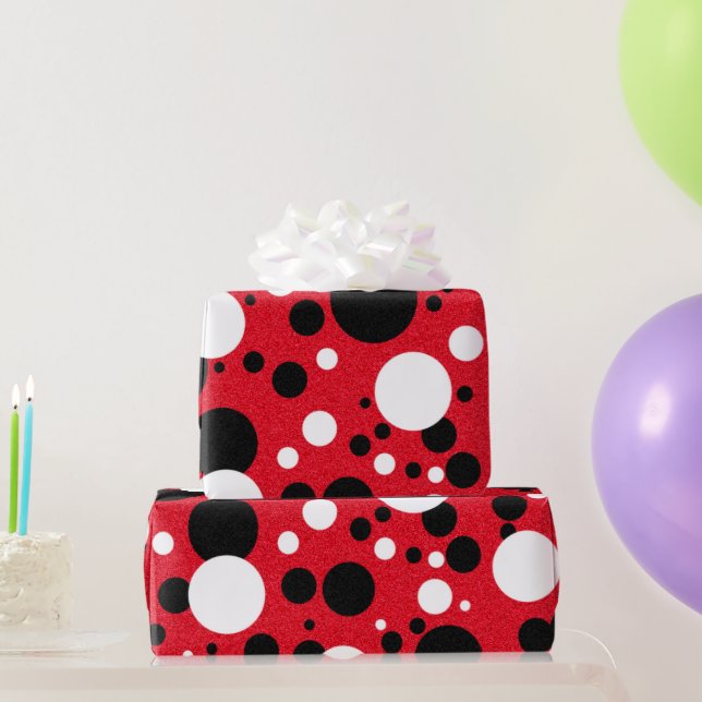 Mouse Party Celebration Polka-Dot Party  Wrapping Paper (Party Gifts)