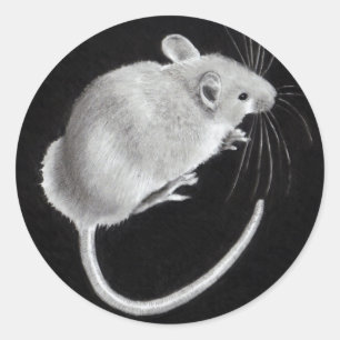 MOUSE: PENCIL ART: STICKERS