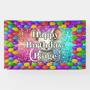 Mouse Personalised character birthday banner