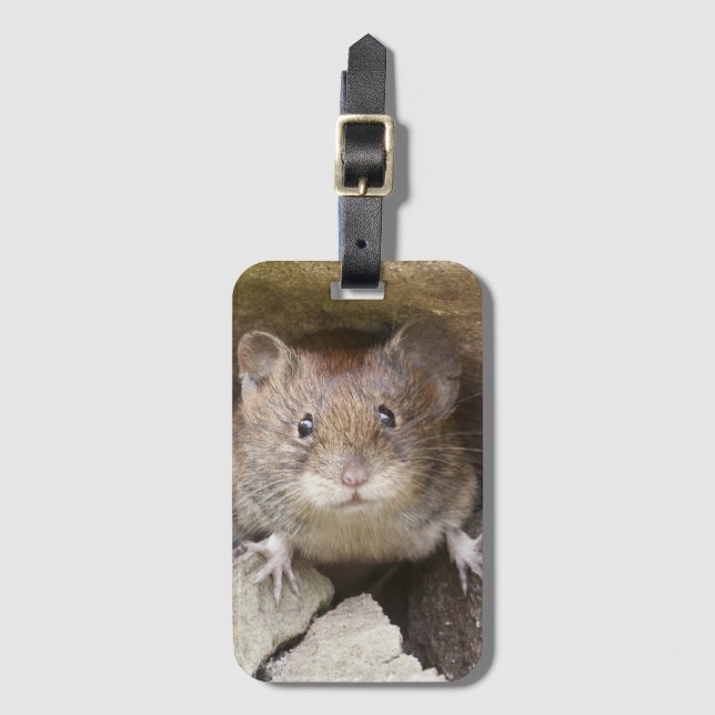 Mouse Portrait Luggage Tag (Front Vertical)