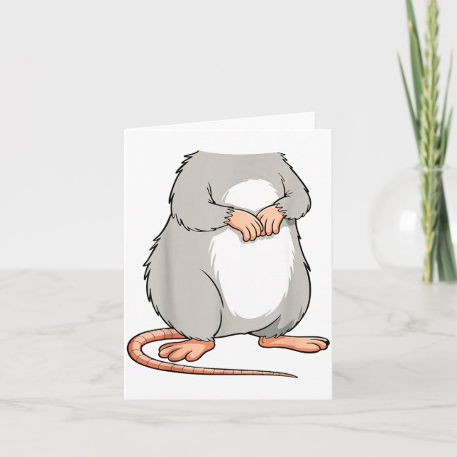 Mouse Ra Adult Kids Men Women Body Mouse Rat Costu Card (Front)