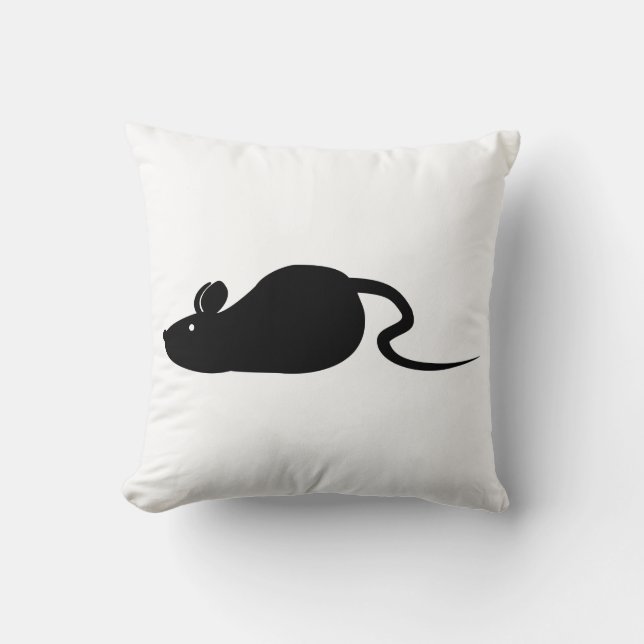 Mouse Silhouette Cushion (Front)