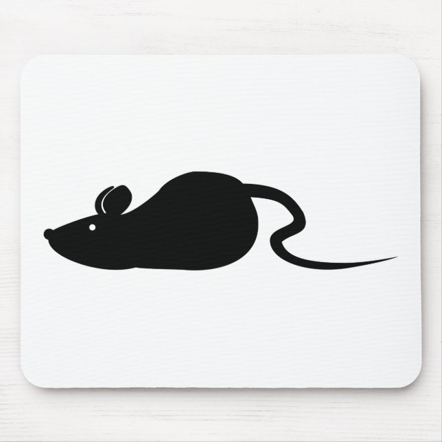 Mouse Silhouette Mouse Mat (Front)