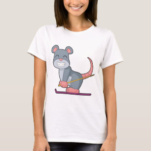 Mouse Skier Ski Winter sports T-Shirt