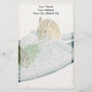 Mouse Slipper Stationery