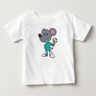 Mouse Soccer player Soccer Baby T-Shirt