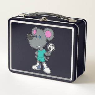 Mouse Soccer player Soccer Metal Lunch Box