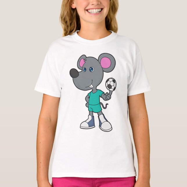 Mouse Soccer player Soccer T-Shirt (Front)