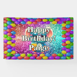 Mouse Sunglasses Personalised character birthday Banner