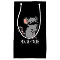 Mouse-tache Funny Mouse Pun Dark BG
