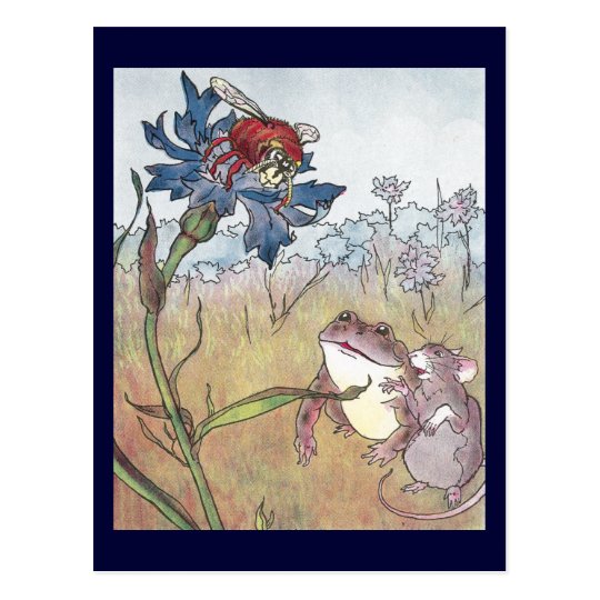 Mouse, Toad & Hornet in Meadow Postcard