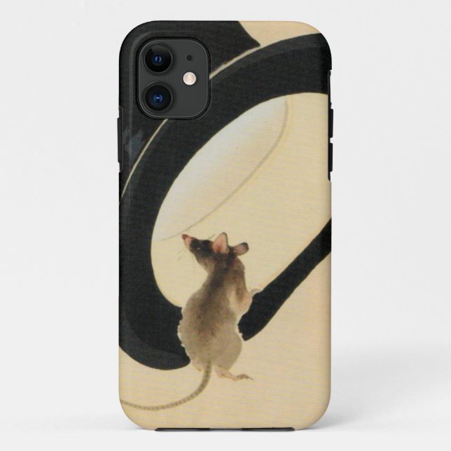 Mouse Top Hat Chinese Rat Year Zodiac Birthday iPC Case-Mate iPhone Case (Back)