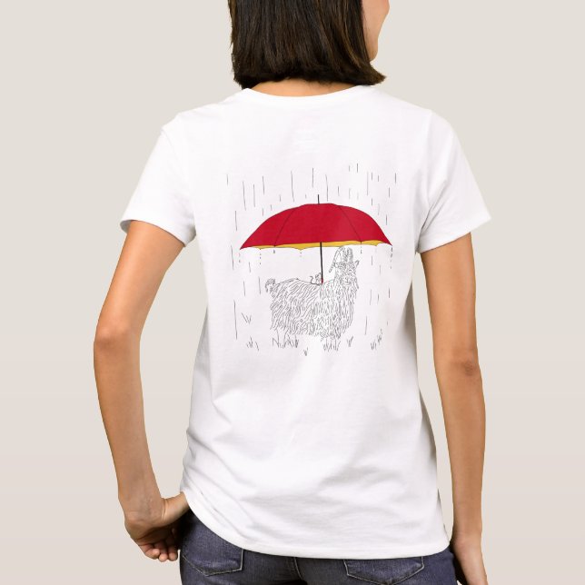 Mouse Umbrella for Goat T-Shirt (Back)