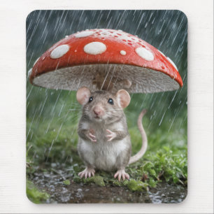 Mouse Under a Mushroom Mat