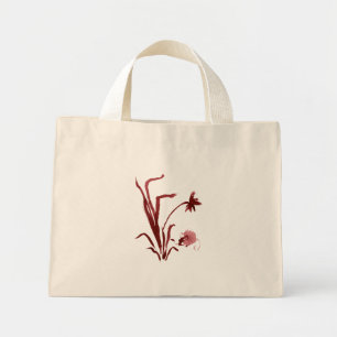 Mouse under Grass Mini Tote Bag