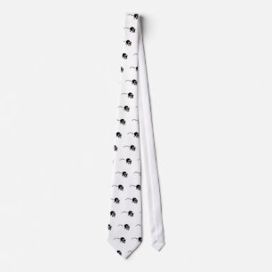 Mouse Vintage Wood Engraving Tie