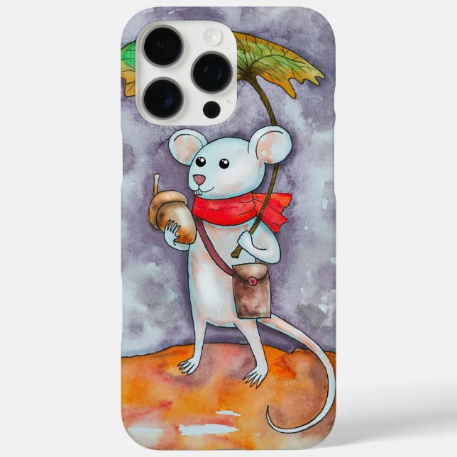 Mouse with an Acorn Phone Case (Back)