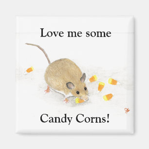 Mouse with Candy Corns Magnet