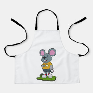 Mouse with Coffee cup Apron
