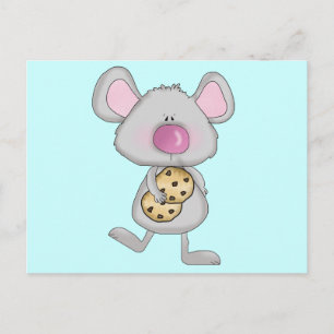 Mouse with Cookies Tshirts and Gifts Postcard