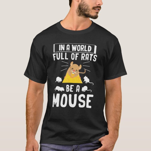Mouse  Women Men Kids Mice Rat Little Mouse Coward T-Shirt (Front)
