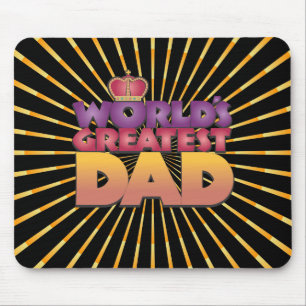 Mousemat, Abstract Burst, World's Greatest Dad Mouse Mat