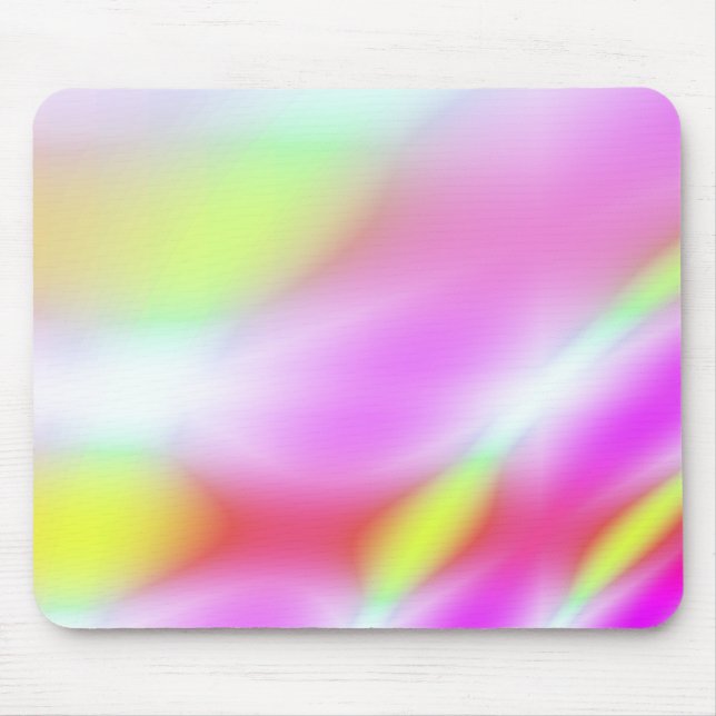 Mousemat Abstract Pastels, Cheerful Pink, Yellow (Front)