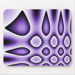 Mousemat Abstract Trippy Circles Teardrops, Purple