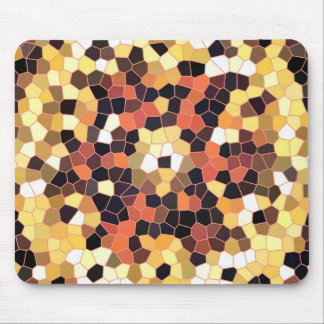 Mousemat Bright Light to Dark Oranges Tiles Design