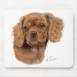 Mousemat : Cavalier king charles spaniel pup