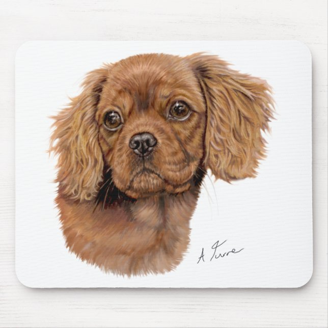 Mousemat : Cavalier king charles spaniel pup (Front)