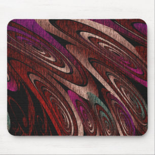 Mousemat Dark Colourful Swirls Abstract Design