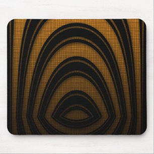 Mousemat Orange Black Abstract Arch
