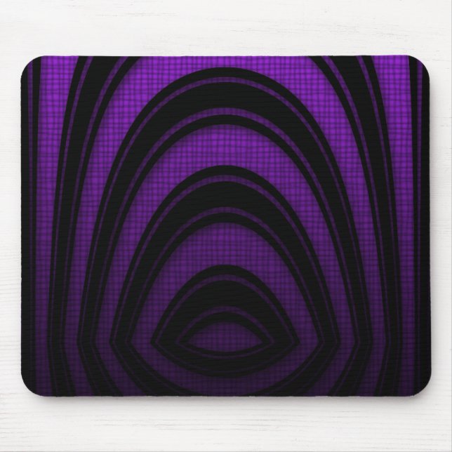 Mousemat Violet Black Abstract Arch (Front)