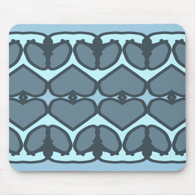 Mousepad, a classic modern  symmetrical design mouse mat (Front)