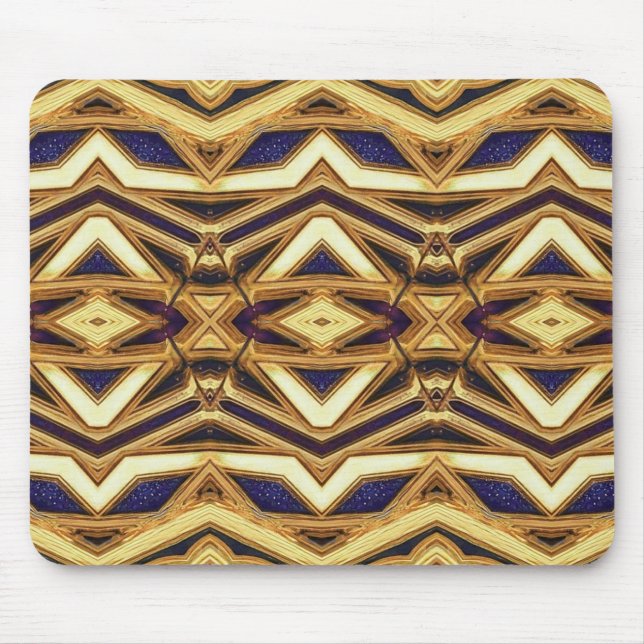 Mousepad, A geometric elegant symmetrical pattern  Mouse Mat (Front)