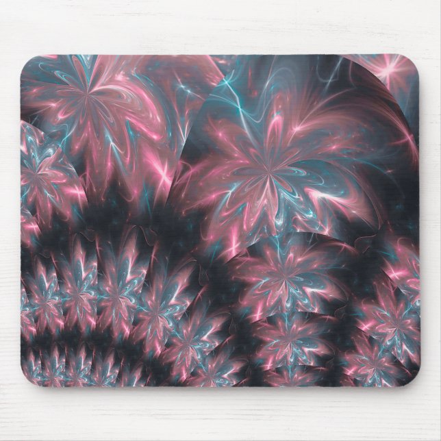 Mousepad Abstract Flowers Symmetric Arrangement (Front)