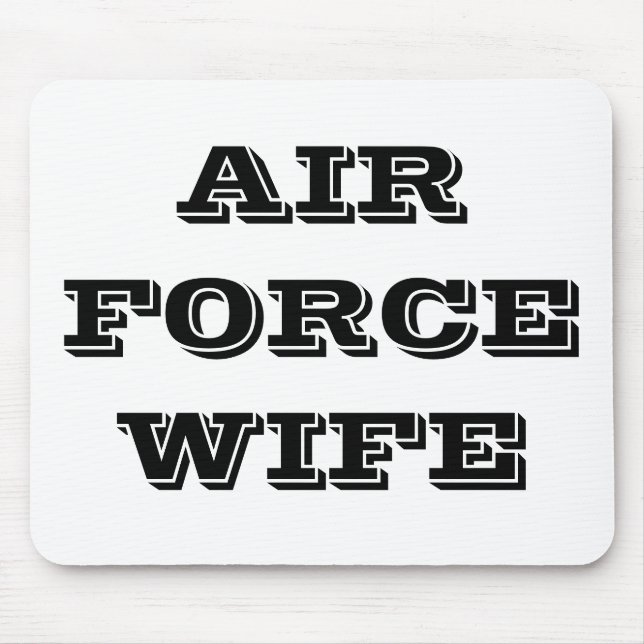 Mousepad Air Force Wife (Front)