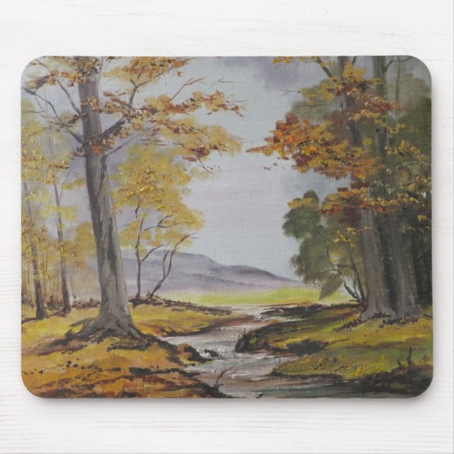 Mousepad Ann Hayes Painting Forest Stream (Front)