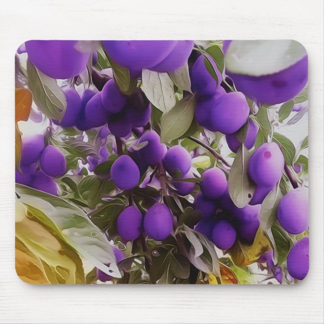 Mousepad Autumn Harvest Days Plums (Front)