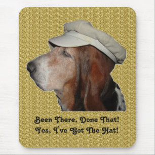 Mousepad Basset Hound Been There, Done That