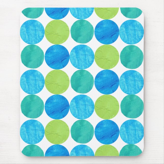 Mousepad, Blue Moons Pattern Mouse Mat (Front)