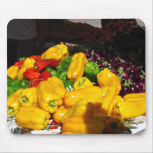 Mousepad - Bright coloured peppers