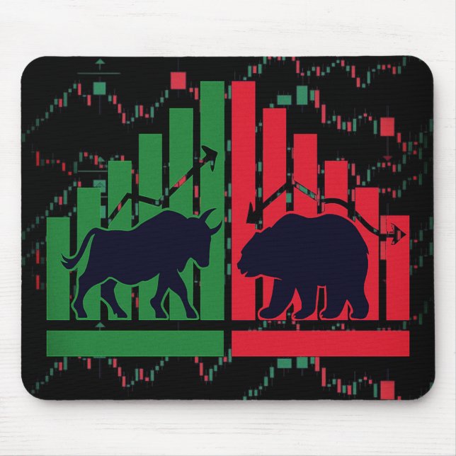 Mousepad  Candlestick Chart Design – For Traders  (Front)