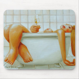 Mousepad: Champagne by Flavio Rossi Mouse Mat