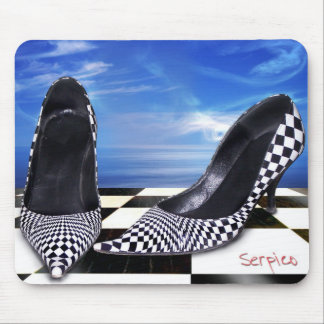 Mousepad-Chequered Designed Shoe Mouse Mat