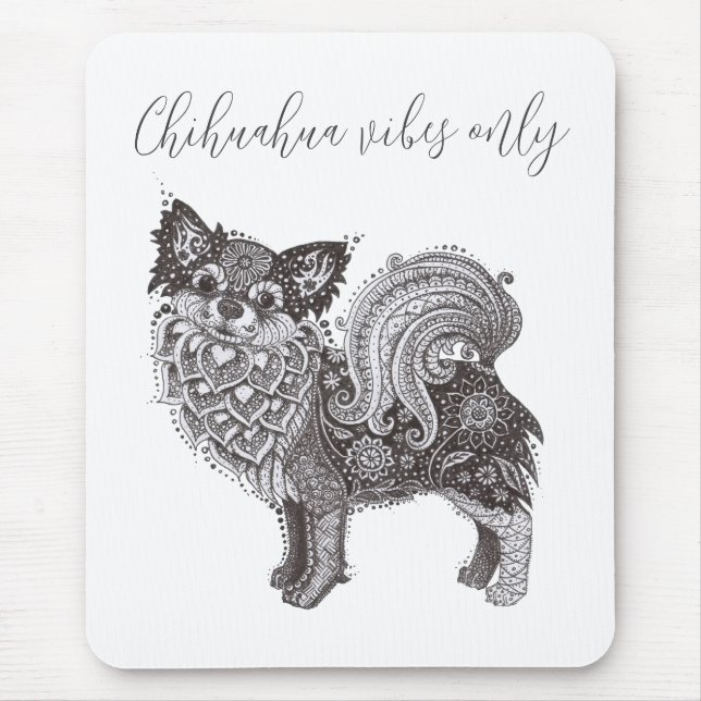 Mousepad Chihuahua Vibes (Front)